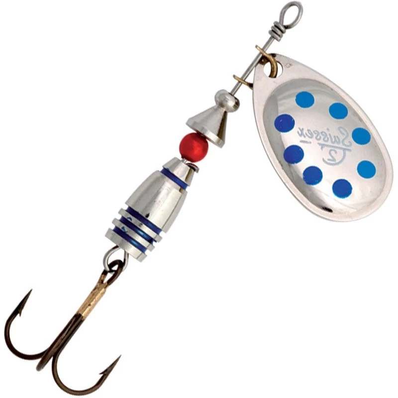 CUILLER SUISSEX ULTRA ARGENT POINTS BLEU 3 CUILLER SUISSEX ULTRA ARGENT POINTS BLEU