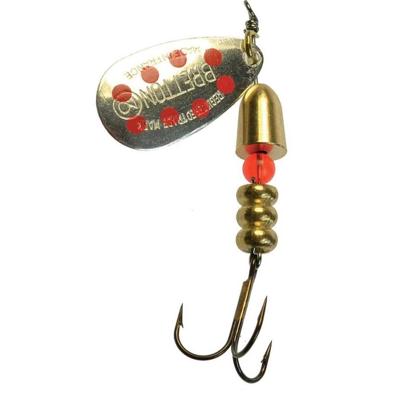 CUILLER TOURNANTE BRETTON CATING SPECIALE OR POINTS ROUGES 3 CUILLER TOURNANTE BRETTON CATING SPECIALE OR POINTS ROUGES