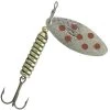 CUILLER TOURNANTE EVIA WATER - WATER DOTS - ARGENT POINTS ROUGES -Magasin De Pêche cuiller tournante evia water dots argent points rouges z 1642 164247