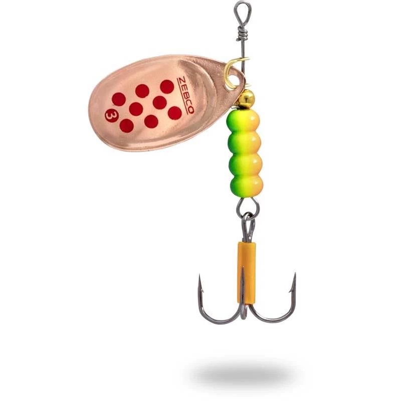 CUILLER TOURNANTE ZEBCO TROPHY Z-BLADE COPPER 3 CUILLER TOURNANTE ZEBCO TROPHY Z-BLADE COPPER