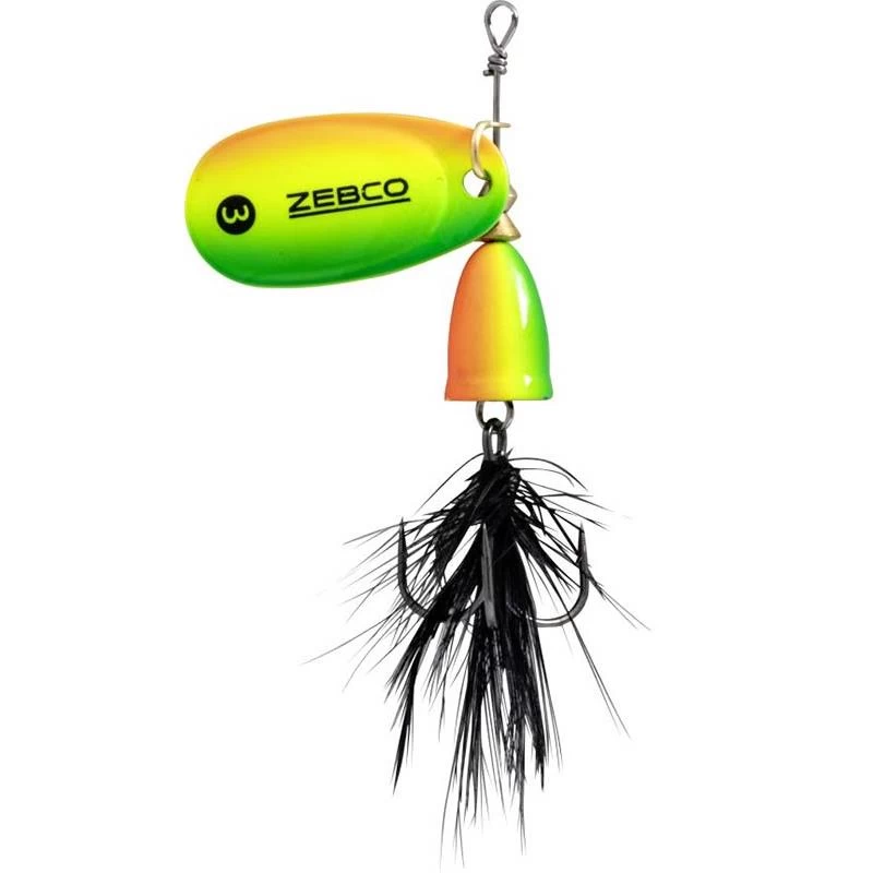 CUILLER TOURNANTE ZEBCO TROPHY Z-VIBE & FLY FIRETIGER 3 CUILLER TOURNANTE ZEBCO TROPHY Z-VIBE & FLY FIRETIGER