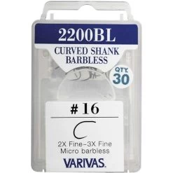 HAMECON MOUCHE VARIVAS CURVED SHANK BARBLESS 2200 BL - PAR 30