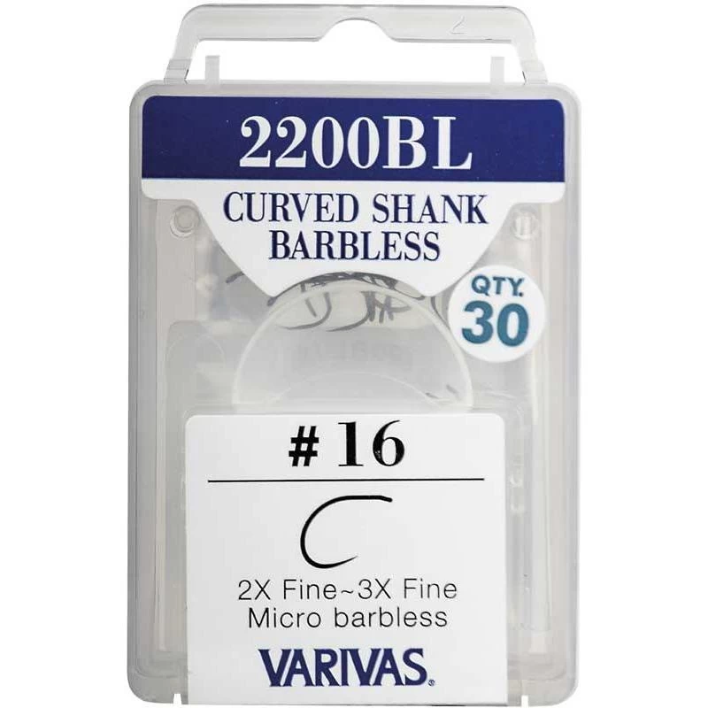 HAMECON MOUCHE VARIVAS CURVED SHANK BARBLESS 2200 BL - PAR 30 3 HAMECON MOUCHE VARIVAS CURVED SHANK BARBLESS 2200 BL - PAR 30
