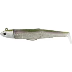 KIT LEURRE SOUPLE ARME FIIISH SIMPLE COMBO BLACK MINNOW 90 + TETE PLOMBEE OFF SHORE