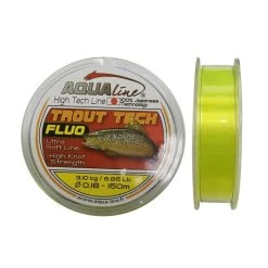 NYLON AQUALINE TROUT TECH JAUNE FLUO