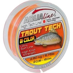 NYLON AQUALINE TROUT TECH JAUNE ORANGE