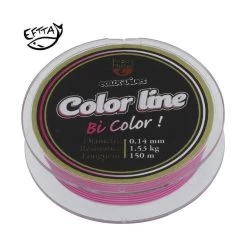 NYLON TRUITE PEZON & MICHEL E.VIVES COLOR LINE 100M - ROSE/BLANC