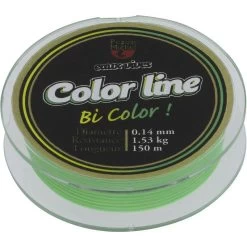 NYLON TRUITE PEZON & MICHEL E.VIVES COLOR LINE 100M - VERT/JAUNE